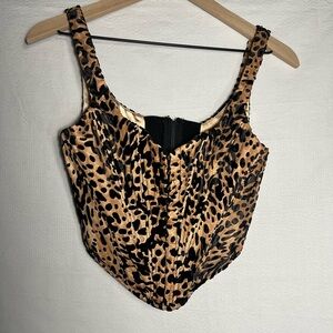 House of CB Leopard Print Corset Top